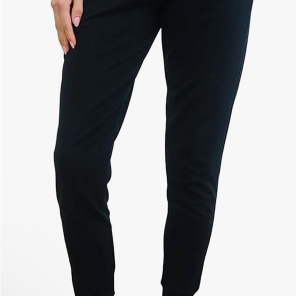 Black Straight Leg Pants with High Waist - Picture 2 of 16